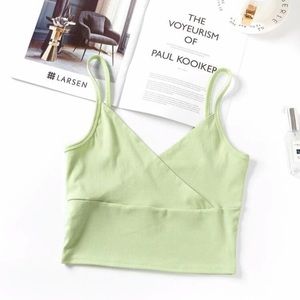 NEVER WORN!! SHEIN light green crop.